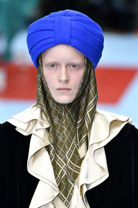 gucci fashion show turban|gucci turban for sale.